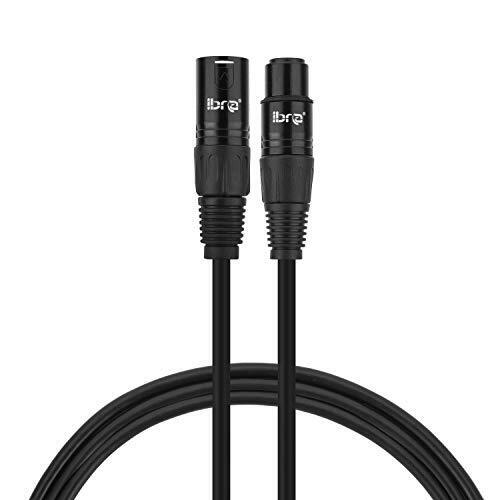 IBRA 2M XLR Male to Female Microphone Extension Cable for Microphones,mixer, patch bays,preamps,speaker systems, Amplifiers and other devices
