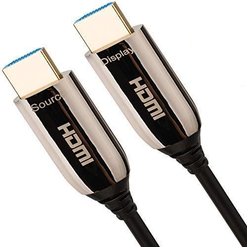 HDMI 8K fiber optic cable HDMI 50M cable Ultra high speed cable 48 Gbps 2.1 Support for 8K cable at 60 Hz, 4K at 120 Hz, 4320p, 4: 4: 4, HDR10 +, HDCP 2.2, 3D, PS4, PS3 - IBRA