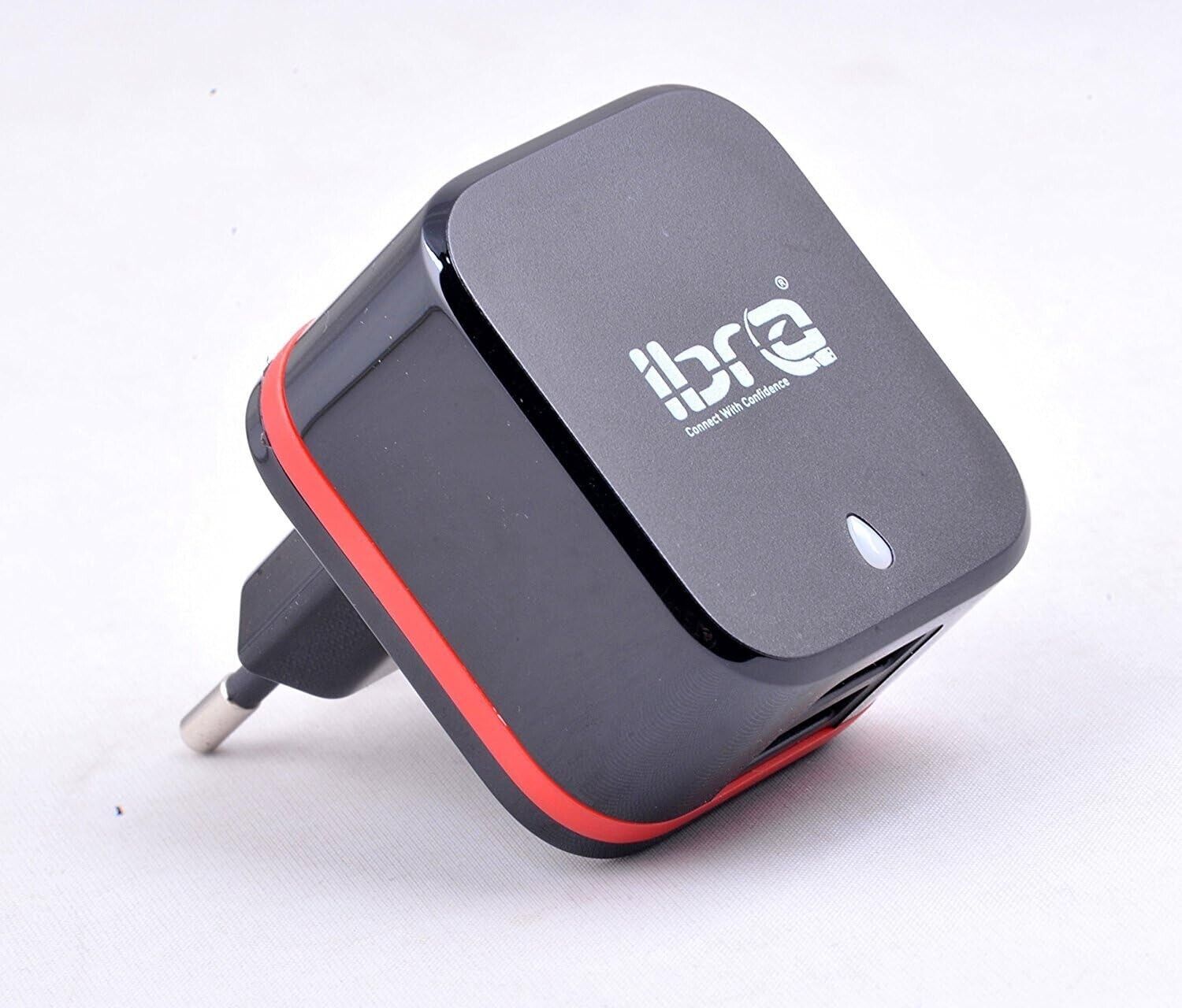 Dual USB EU Travel Adapter with 27W,5.1A,Built-in Smart IC Technology - IBRA