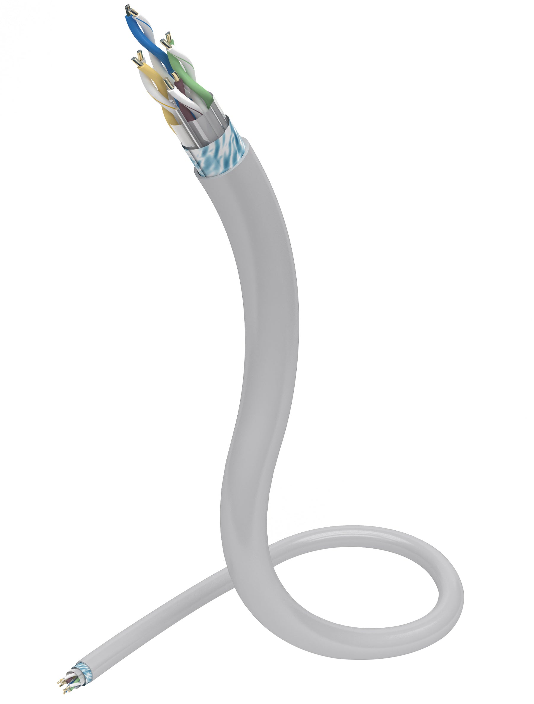 IBRA CAT6A Ethernet Cable S/FTP - Indoor 23AWG CCA Conductor, High-Speed Network Cable Reel for Reliable Connectivity - 100M