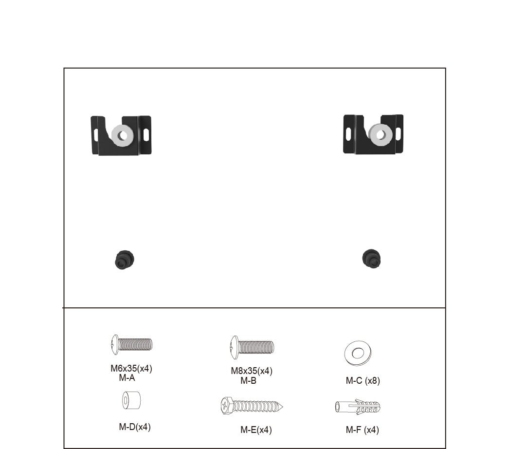 IBRA Ultra Slim Wall Mount Bracket System for Samsung, LG and Philips LED TV. Fits most 13" to 70" Screens