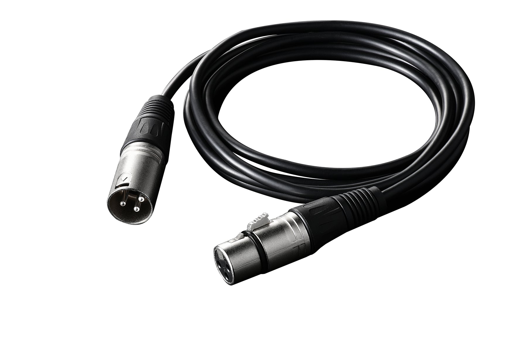 IBRA XLR Mic Cable Premium Quality Pro Microphone Lead | Balanced Male XLR to Female XLR | 2 Metre | Clearer Sound for PA Systems, Studio Recording, Mixers, Amplification & Speakers - BLACK