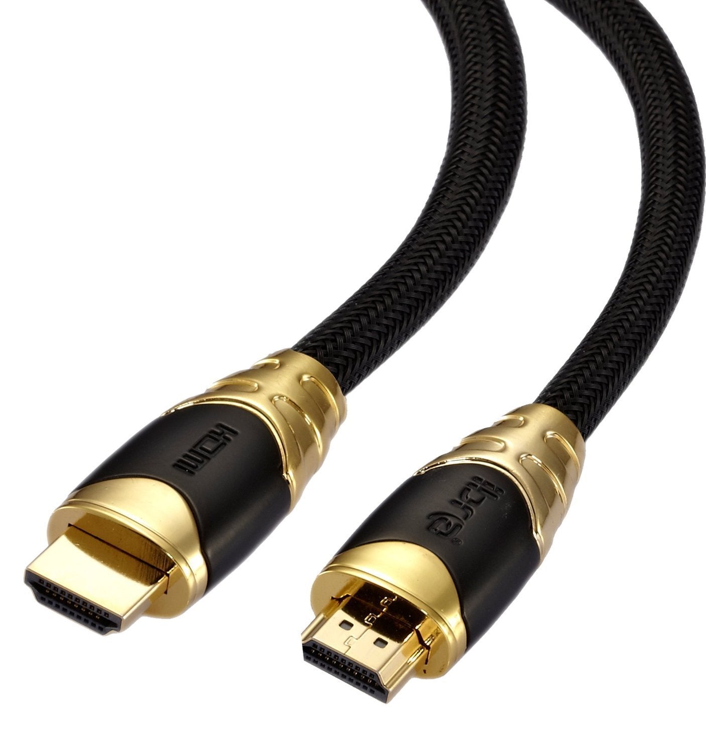 IBRA 0.75M High Speed PRO GOLD BLACK Range HDMI 2.0/1.4a HDMI Cable 3D 2160p PS4 SKY HD 4K Ultra HD (75cm Only)