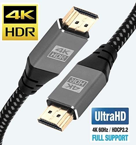 4K HDMI Cable 6M - Ultra High-Speed Lead 18Gbps HDMI 2.0b Cord 4K@60Hz - IBRA Flex Series