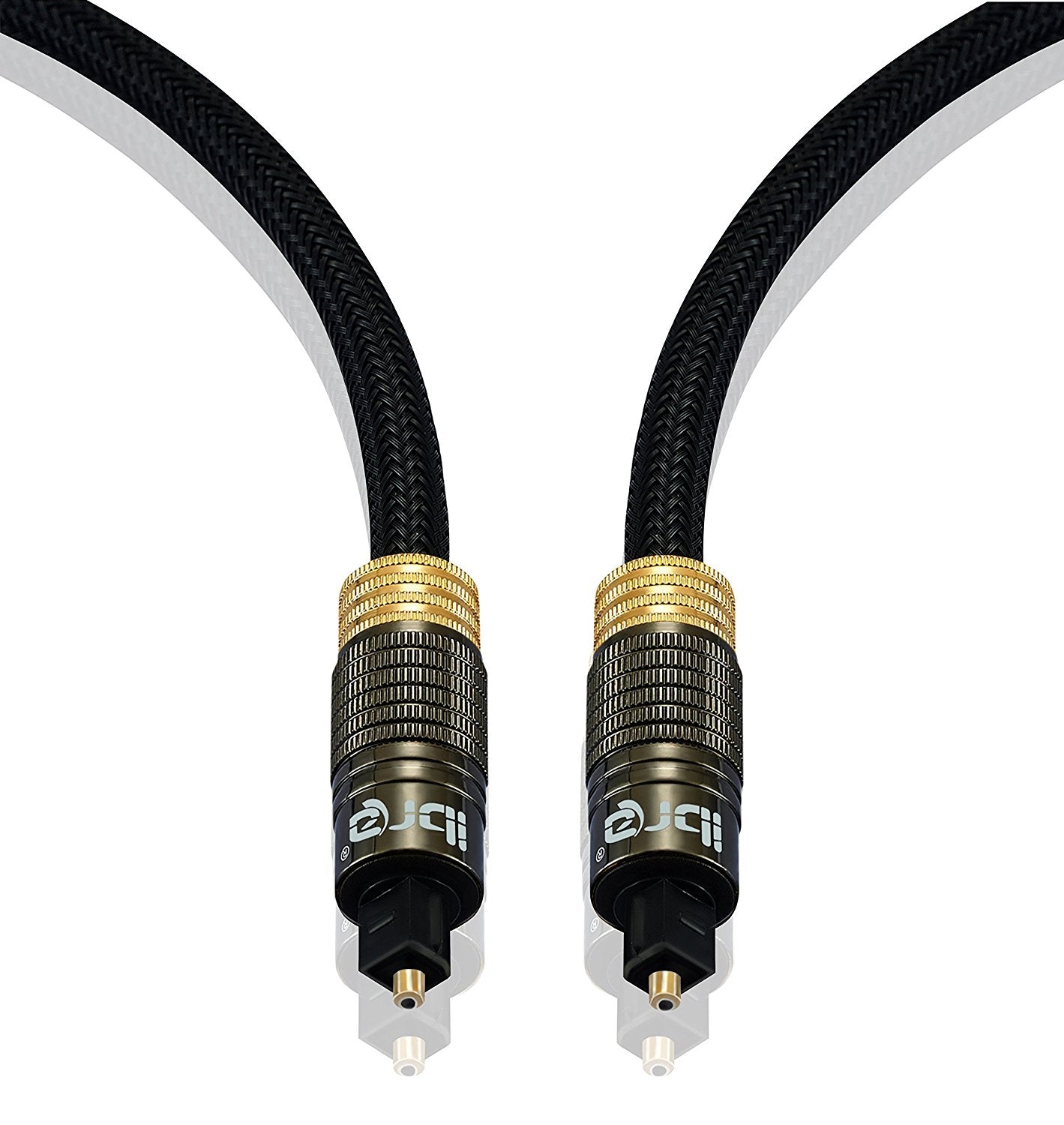 IBRA Muzil Gold 2M - Digital Optical Cable | Toslink / Audio Cable | Fibre Optic Cable | Suitable for PS3, Sky, Sky HD, LCD, LED, Plasma, Blu-ray, AV Amps