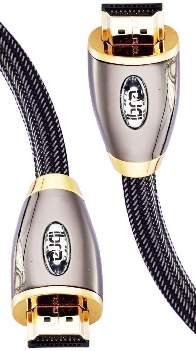 HDMI Cable 7.5M - 4K UHD HDMI 2.0(4K@60Hz) Ready -18Gbps-28AWG Braided Cord -Gold Plated Connectors -Ethernet,Audio Return -Video 4K 2160p,HD 1080p,3D -Xbox PlayStation PS3 PS4 PC Apple TV -IBRA RED