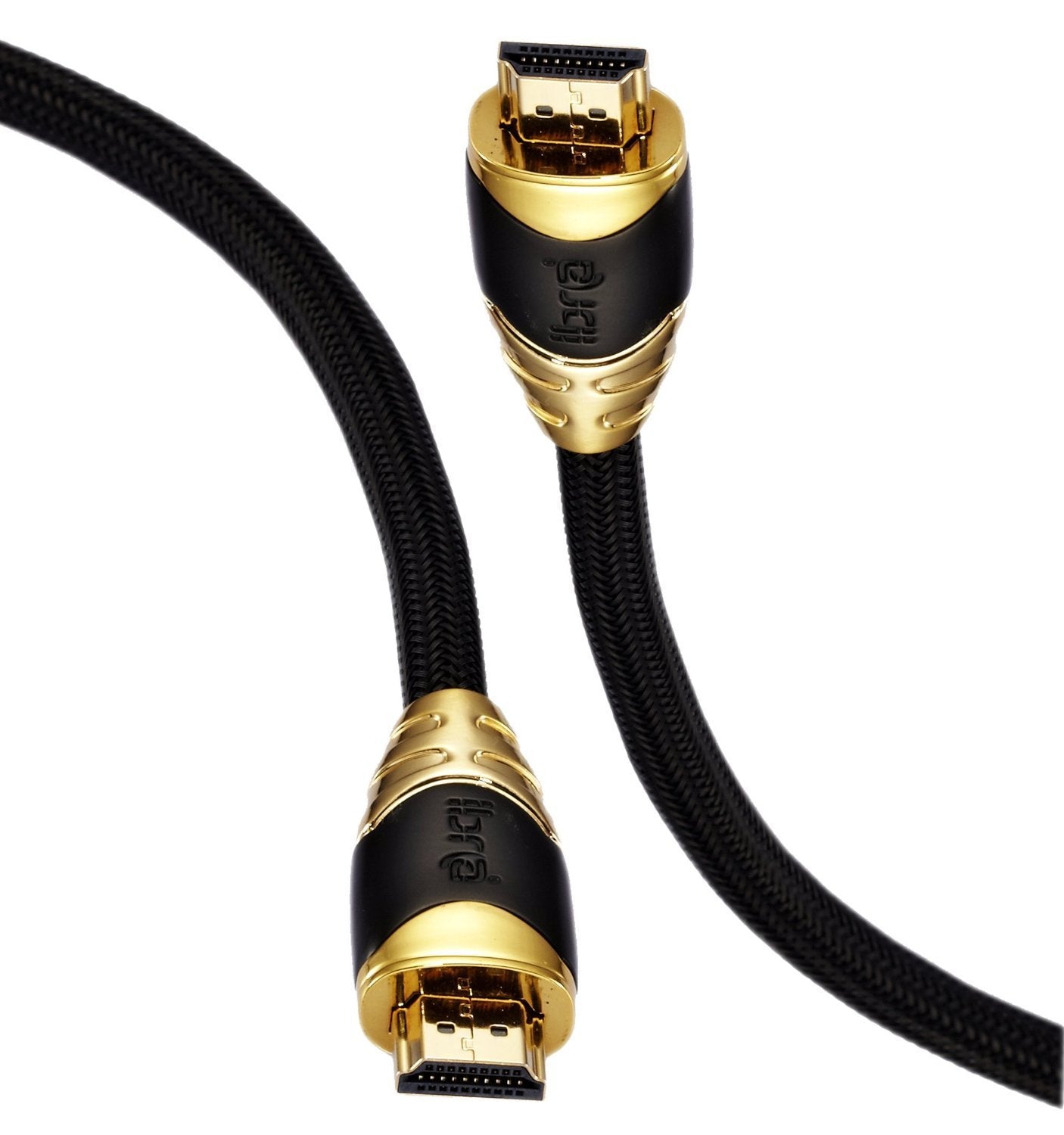 IBRA 0.75M High Speed PRO GOLD BLACK Range HDMI 2.0/1.4a HDMI Cable 3D 2160p PS4 SKY HD 4K Ultra HD (75cm Only)