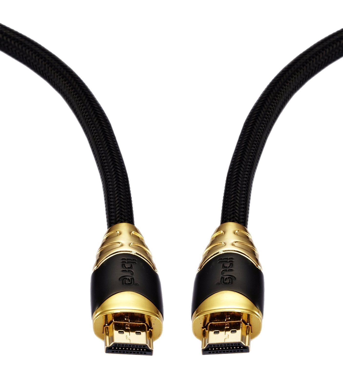 IBRA 0.75M High Speed PRO GOLD BLACK Range HDMI 2.0/1.4a HDMI Cable 3D 2160p PS4 SKY HD 4K Ultra HD (75cm Only)