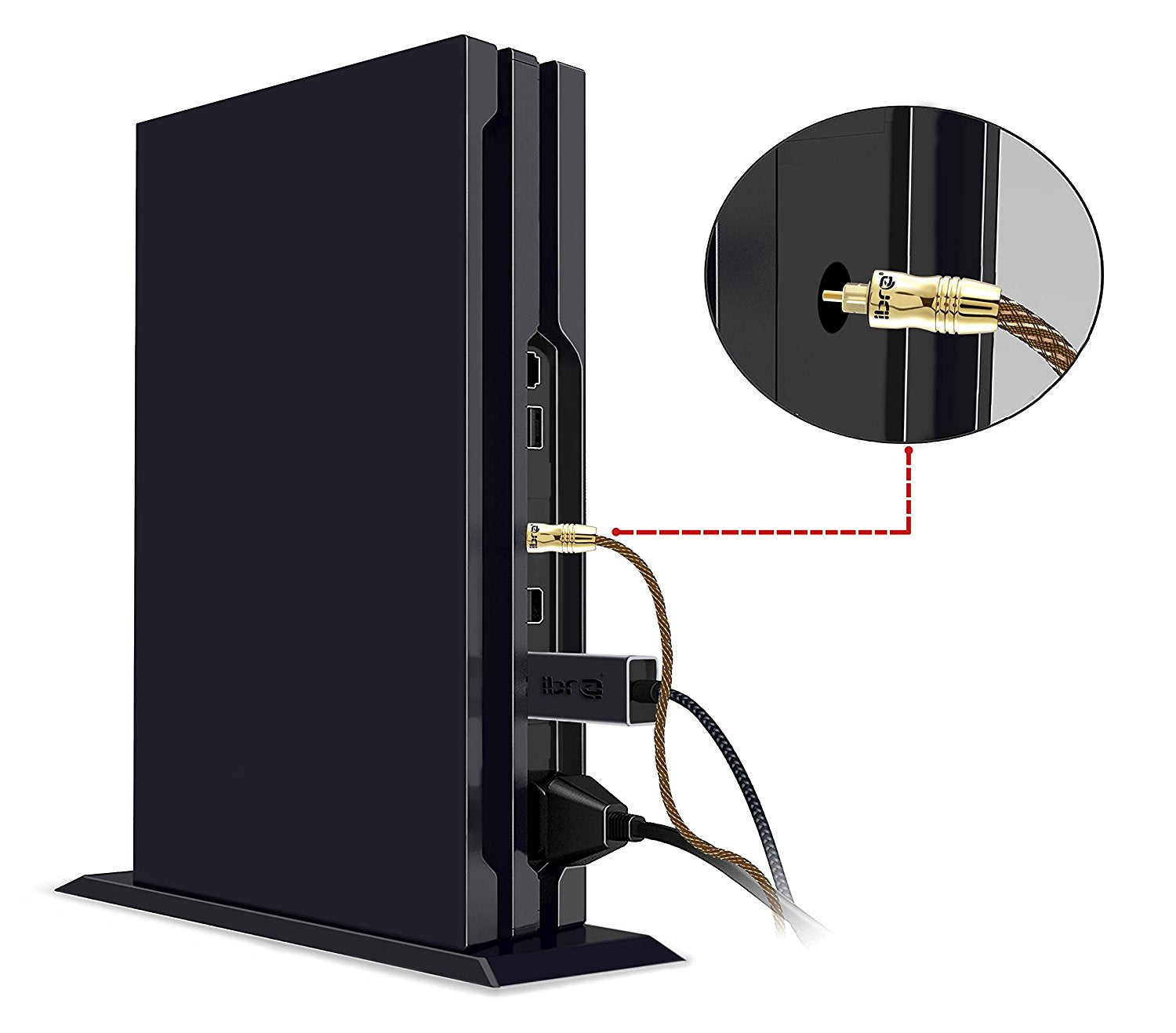 IBRA 7M Master Gold Optical TOSLINK Digital Audio Cable - Suitable for PS3, Sky, Sky HD, LCD, LED, Plasma, Blu-ray, Home Cinema Systems, AV Amps