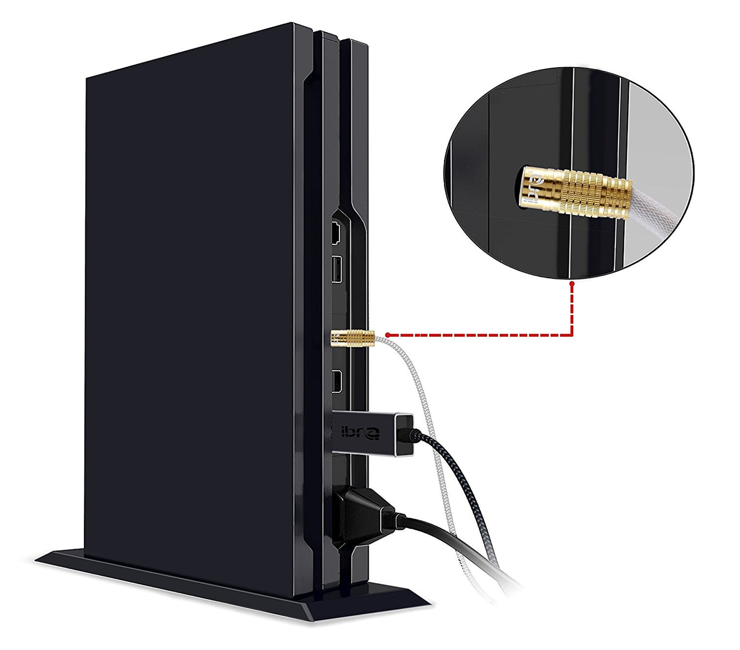 Optical Toslink Digital Audio Cable - 24k Gold Casing - Suitable for PS3,Sky,Sky HD,LCD,LED,Plasma, Blu Ray to Connect with Home Cinema Systems,AV Amps - 5M - IBRA PREMIUM WHITE
