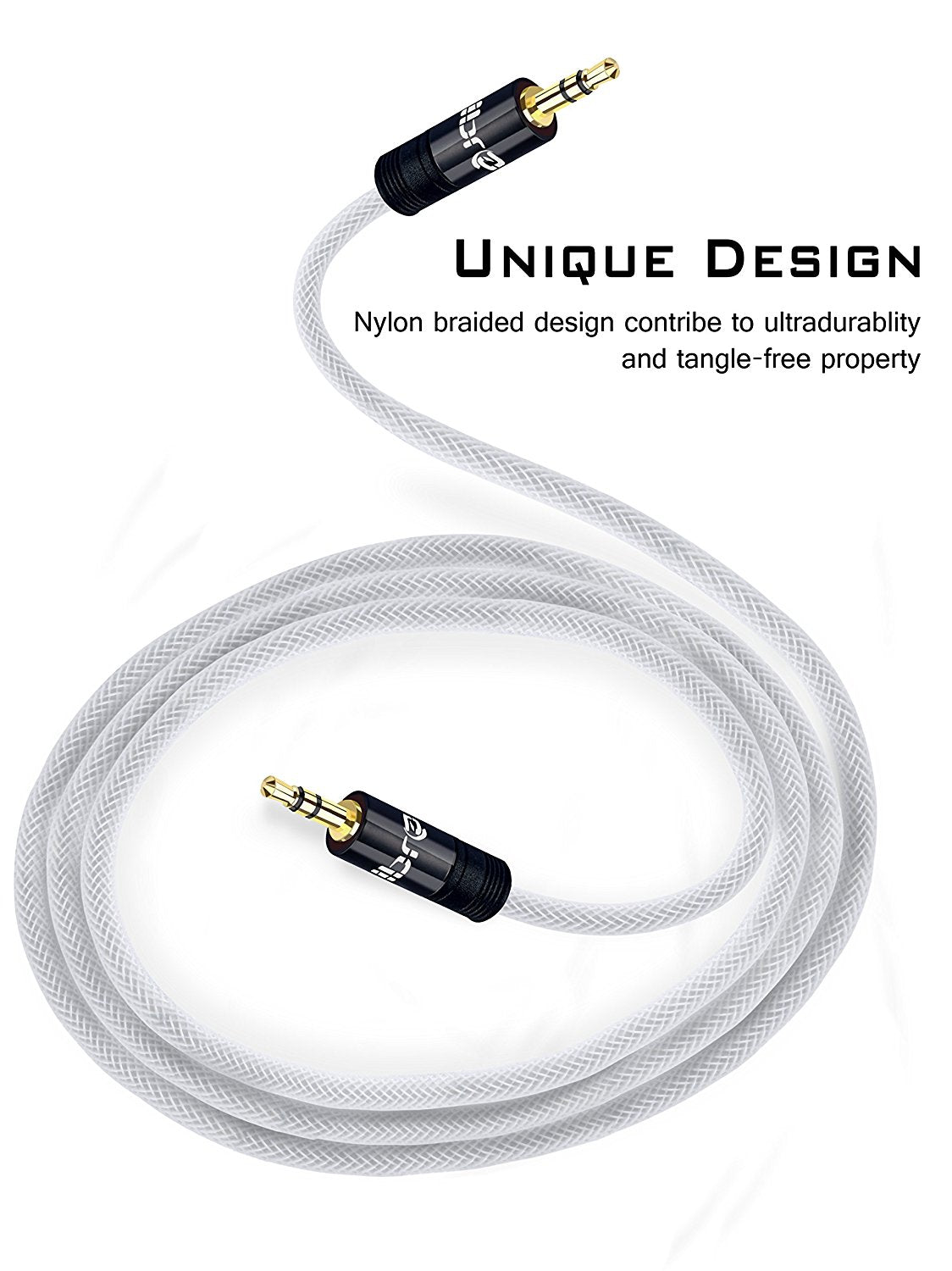 Aux Cable 3M 3.5mm Stereo Premium Auxiliary Audio Cable - for Beats Headphones Apple iPod iPhone iPad Samsung LG Smartphone MP3 Player Home / Car etc - IBRA Black