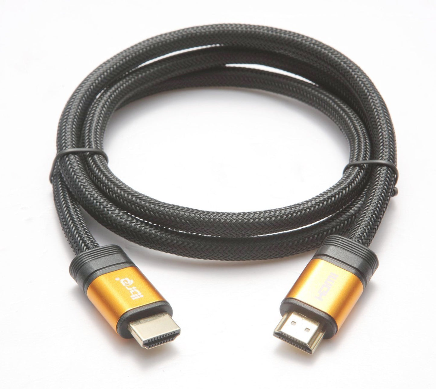IBRA Orange HDMI Cable 2M - UHD HDMI 2.0 (4K@60Hz) Ready -18Gbps-28AWG Braided Cord -Gold Plated Connectors -Ethernet,Audio Return-Video 4K 2160p,HD 1080p,3D -Xbox PlayStation PS3 PS4 PC Apple TV