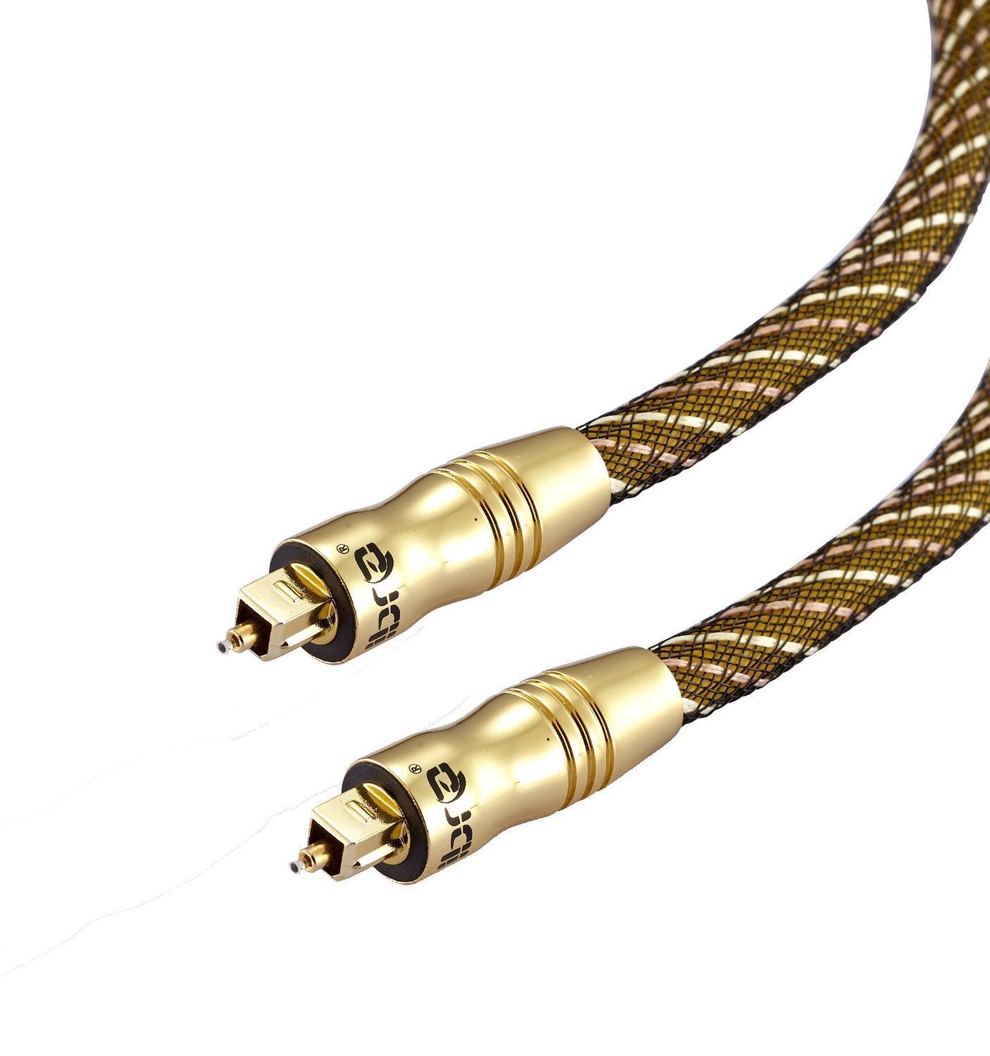 IBRA 7M Master Gold Optical TOSLINK Digital Audio Cable - Suitable for PS3, Sky, Sky HD, LCD, LED, Plasma, Blu-ray, Home Cinema Systems, AV Amps