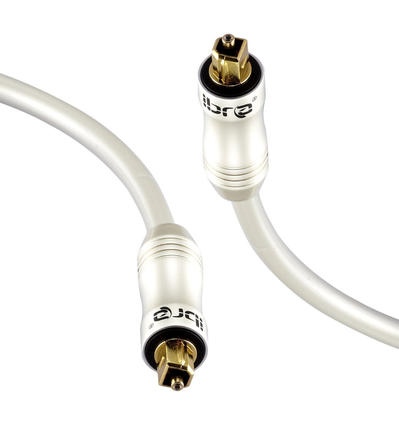 IBRA PEARL 1M - Digital Optical Cable | Toslink / Audio Cable | Fibre Optic Cable | Suitable for PS3, Sky, Sky HD, LCD, LED, Plasma, Blu-ray, AV Amps