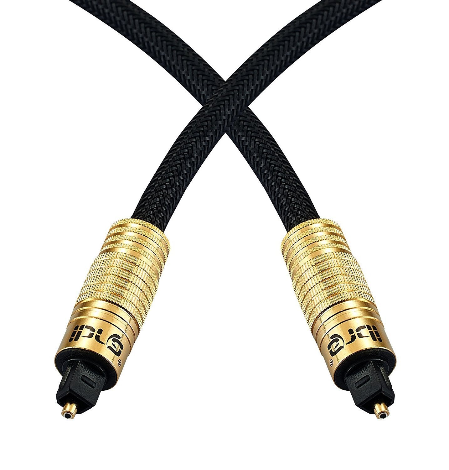 Optical Toslink Digital Audio Cable - Suitable for PS3,Sky,Sky HD,LCD,LED,Plasma, Blu Ray to Connect with Home Cinema Systems,AV Amps -1M - IBRA PREMIUM BLACK