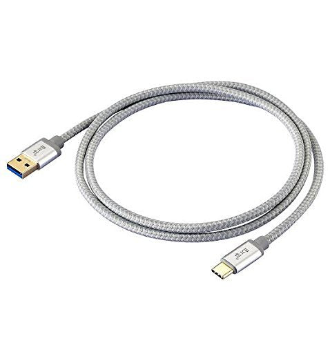 USB Type C to USB 3.0 Cable IBRA - Nylon Braided - USB C Fast Charging Cable for Samsung Galaxy S8/S8+, Nexus 5X / 6P, OnePlus 2 / 3T, Apple New Macbook, HTC 10, Huawei P9, Nintendo Switch - 2m /6.4ft