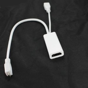 IBRA RANGE WHITE MHL to HDMI TV-Out Adapter with Micro USB charging for Samsung i9100 Galaxy S II 2 HTC EVO 3D Flyer