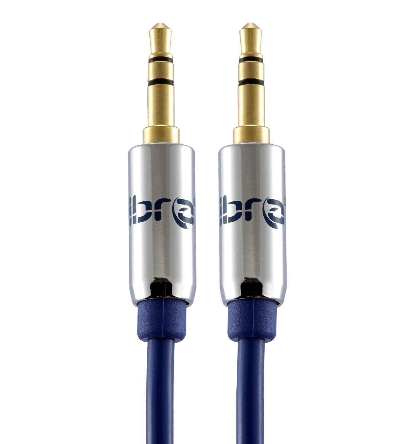 IBRA 3.5mm Stereo Headphone Audio Jack Cable AUX Auxiliary 3.5 to 3.5 Male Lead For iPhone 6 5s 5 5c 4s 4, iPod, Smartphone, MP3 Player - 5M (Blue Wire)