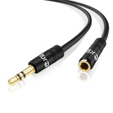 IBRA 1.5M Stereo Jack Extension Cable 3.5mm Male > 3.5mm Female - Black