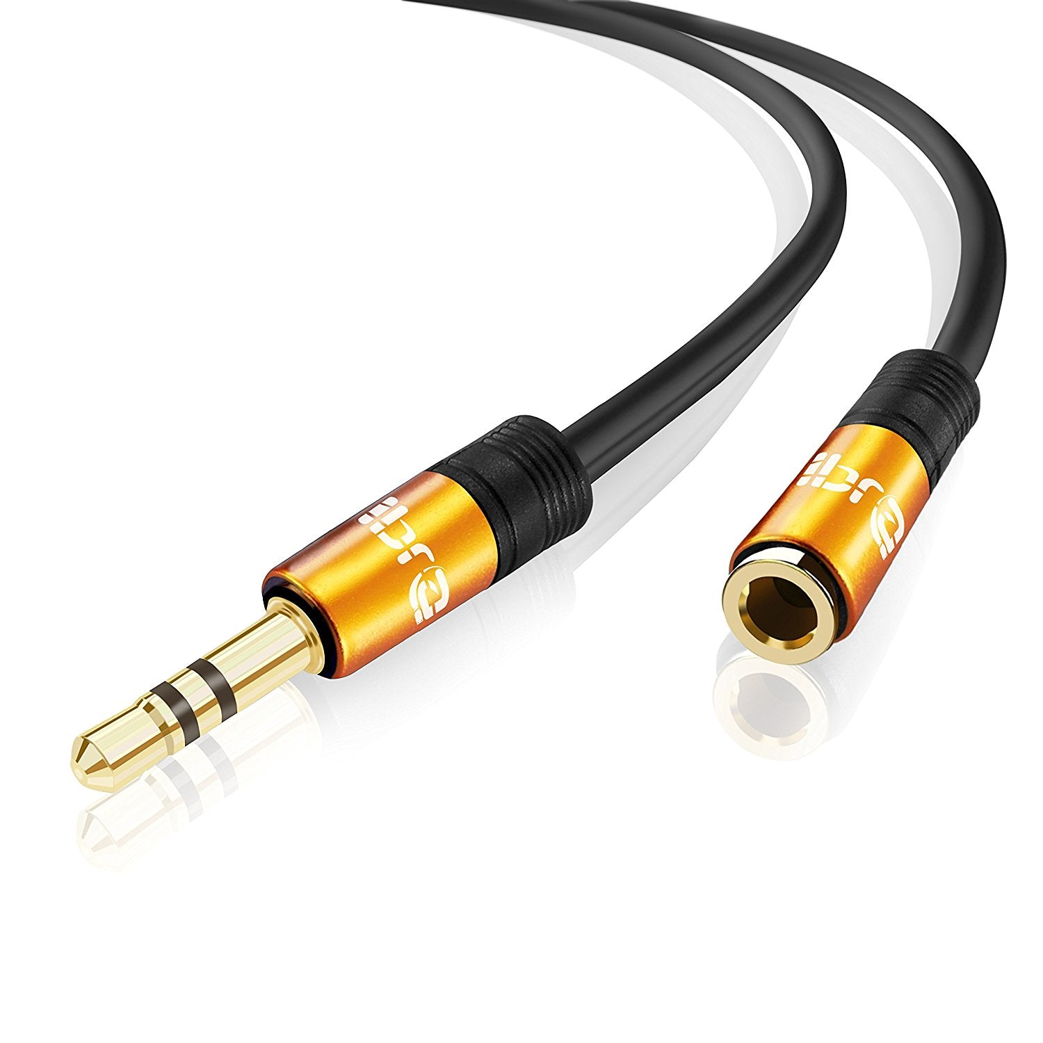 IBRA 5M Stereo Jack Extension Cable 3.5mm Male > 3.5mm Female - Orange