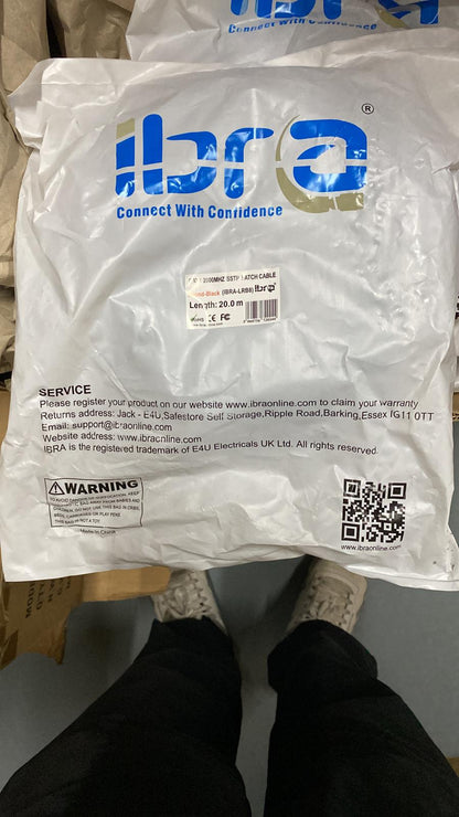 Pallet of Premium CAT8 Ethernet Cables in Various Sizes Gigabit Lan network cable (RJ45) SSTP 40Gbps 2000Mhz - High-Speed, Durable, and Reliable Networking Solution for Large-Scale Installations.