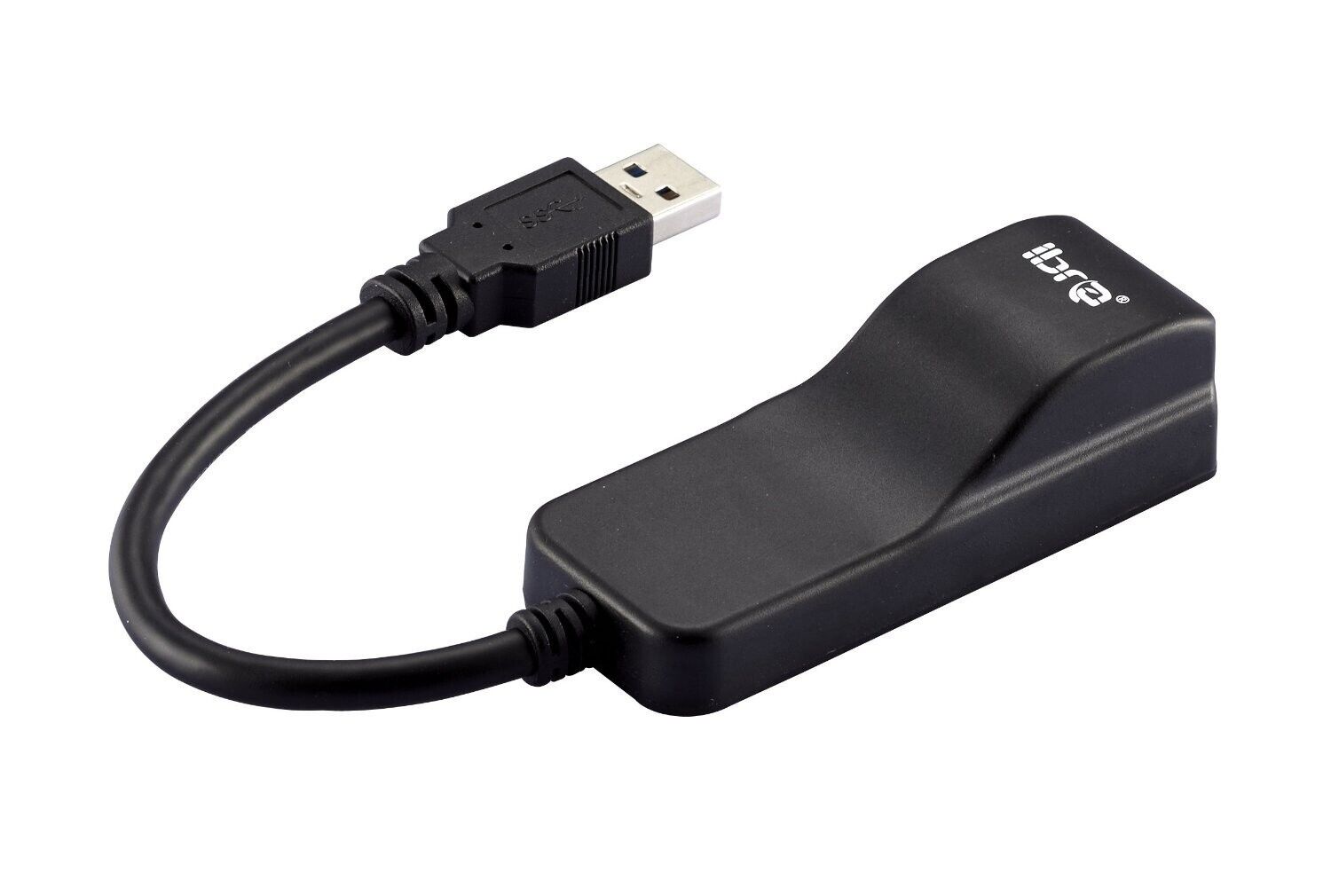 SuperSpeed USB 3.0 to RJ45 Gigabit Ethernet Adapter in Black