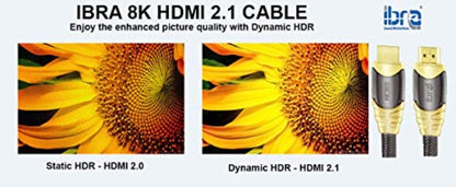 1.5M Premium 8K 2.1 HDMI cable - IBRA Luxury Series