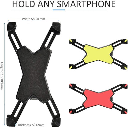 IBRA Universal Bike Bicycle Mount Holder Handlebar for Most Cell Phones for iPhone 6 5C 5S 4S,The HTC One, Samsung Galaxy S5/S4, Sony Xperia Z, Google Nexus 4 5 Moto G Phone Samsung Galaxy S3, Note 2, (Maximum Width 85mm) 360