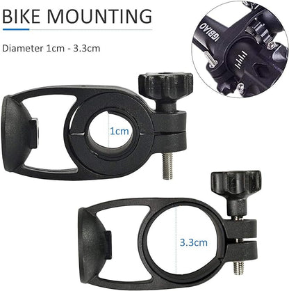 IBRA Universal Bike Bicycle Mount Holder Handlebar for Most Cell Phones for iPhone 6 5C 5S 4S,The HTC One, Samsung Galaxy S5/S4, Sony Xperia Z, Google Nexus 4 5 Moto G Phone Samsung Galaxy S3, Note 2, (Maximum Width 85mm) 360
