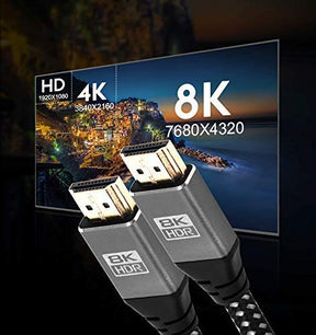 2.1 HDMI Cable 8K Ultra High-Speed 48Gbps Lead - 2M - IBRA Flex Series (BOX: 50 Units)