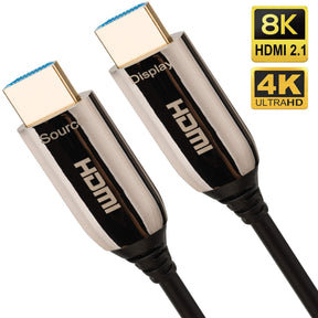 HDMI 8K fiber optic cable HDMI 20M cable Ultra high speed cable 48 Gbps 2.1 Support for 8K cable at 60 Hz, 4K at 120 Hz, 4320p, 4: 4: 4, HDR10 +, HDCP 2.2, 3D, PS4, PS3 - IBRA