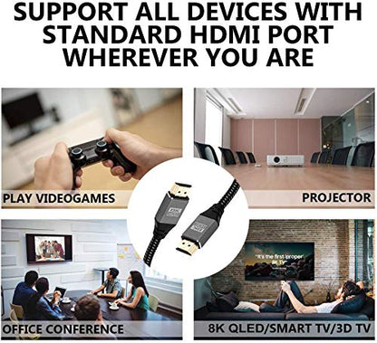 5M IBRA 2.1 HDMI Cable 8K Ultra High-Speed 48Gbps Lead | Supports 8K@60HZ, 4K@120HZ, 4320p