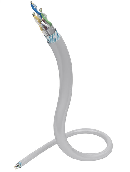 IBRA CAT7 Ethernet Cable S/FTP - Indoor 24AWG Copper Conductor, High-Speed Network Cable Reel for Reliable Connectivity - 100M