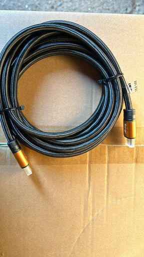 Premium 2.1 HDMI Cable - 8K Ultra High-Speed 48Gbps Lead - IBRA Orange Gold Series