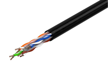 IBRA Outdoor CAT6 Ethernet Cable Reel - 23AWG COPPER UTP Network Wire, Weatherproof, UV Resistant, Ideal for High-Speed LAN, Internet, and Data Transmission - 305M