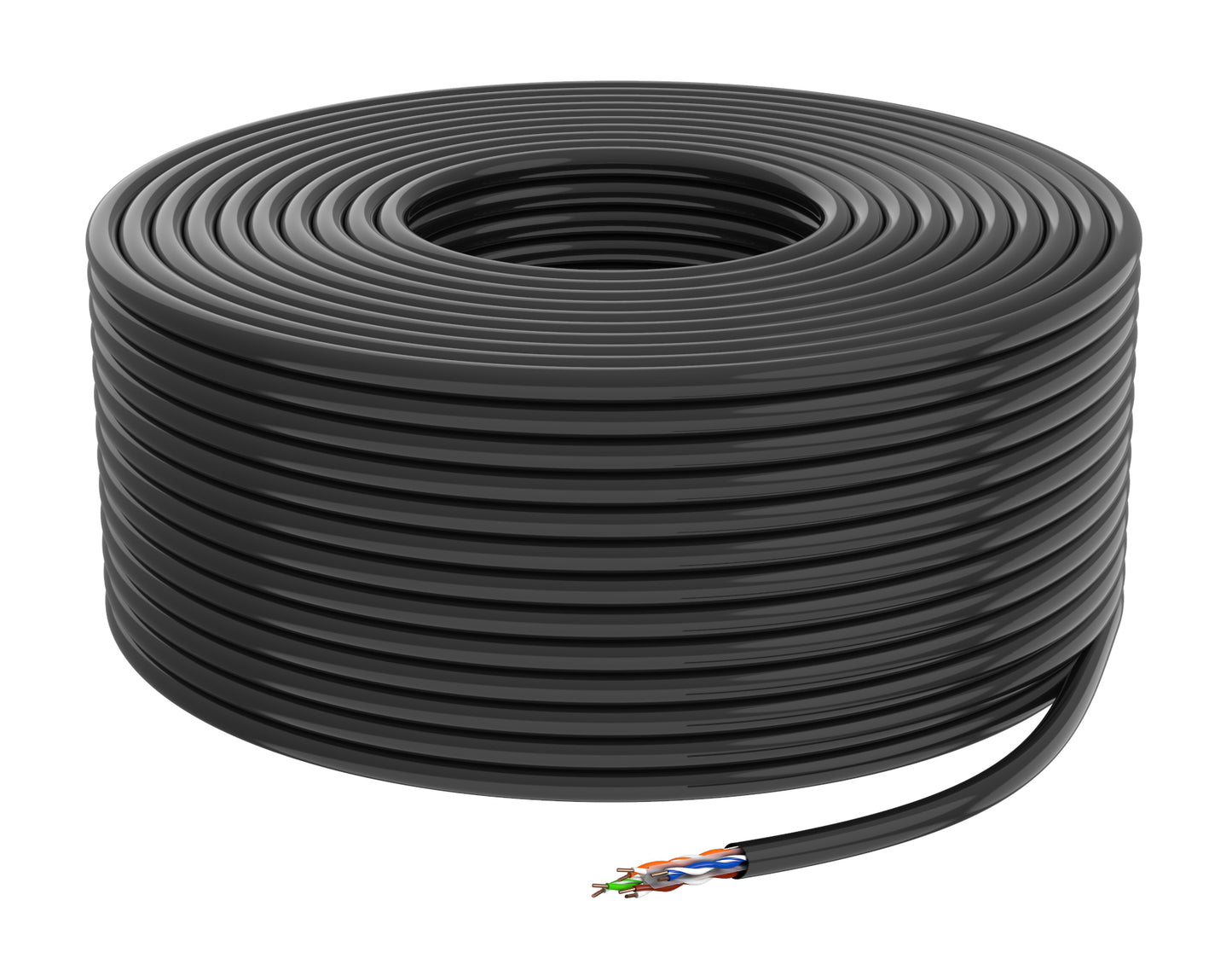 IBRA Outdoor CAT6 Ethernet Cable Reel - 23AWG COPPER UTP Network Wire, Weatherproof, UV Resistant, Ideal for High-Speed LAN, Internet, and Data Transmission - 305M