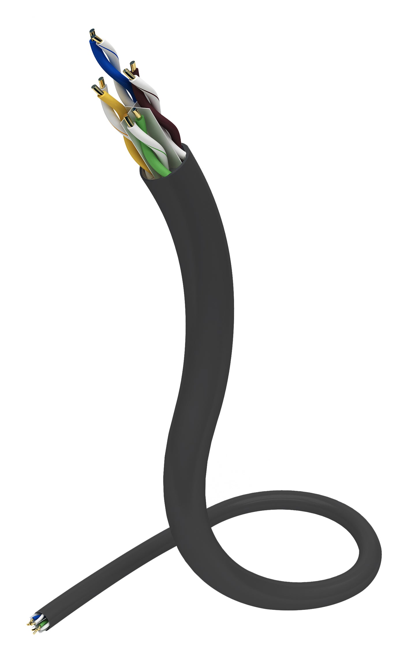 IBRA Outdoor CAT6 Ethernet Cable Reel - 23AWG CCA UTP Network Wire, Weatherproof, UV Resistant, Ideal for High-Speed LAN, Internet, and Data Transmission - 50M