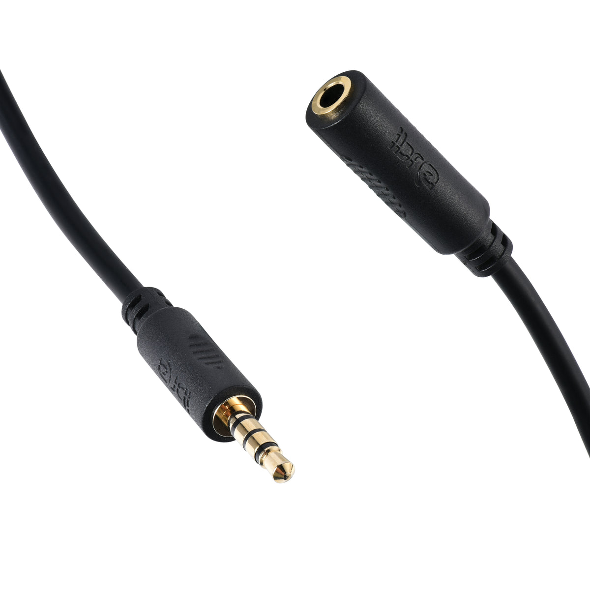 IBRA Headphone Extension Cable 0.5M Aux Stereo Jack Lead 3.5mm Male to Female Audio Cable Earphone Extender Cord Compatible With Laptop PC iPhone iPad Tablet Headset TV PS4 Speaker Smartphone-Black