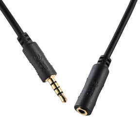 IBRA Headphone Extension Cable 2M Aux Stereo Jack Lead 3.5mm Male to Female Audio Cable Earphone Extender Cord Compatible With Laptop PC iPhone iPad Tablet Headset TV PS4 Speaker Smartphone-Black