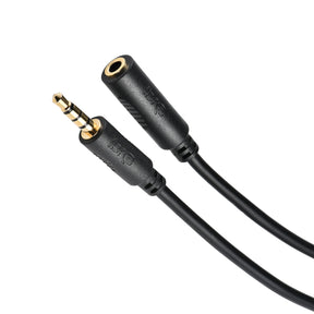IBRA Headphone Extension Cable 1M Aux Stereo Jack Lead 3.5mm Male to Female Audio Cable Earphone Extender Cord Compatible With Laptop PC iPhone iPad Tablet Headset TV PS4 Speaker Smartphone-Black