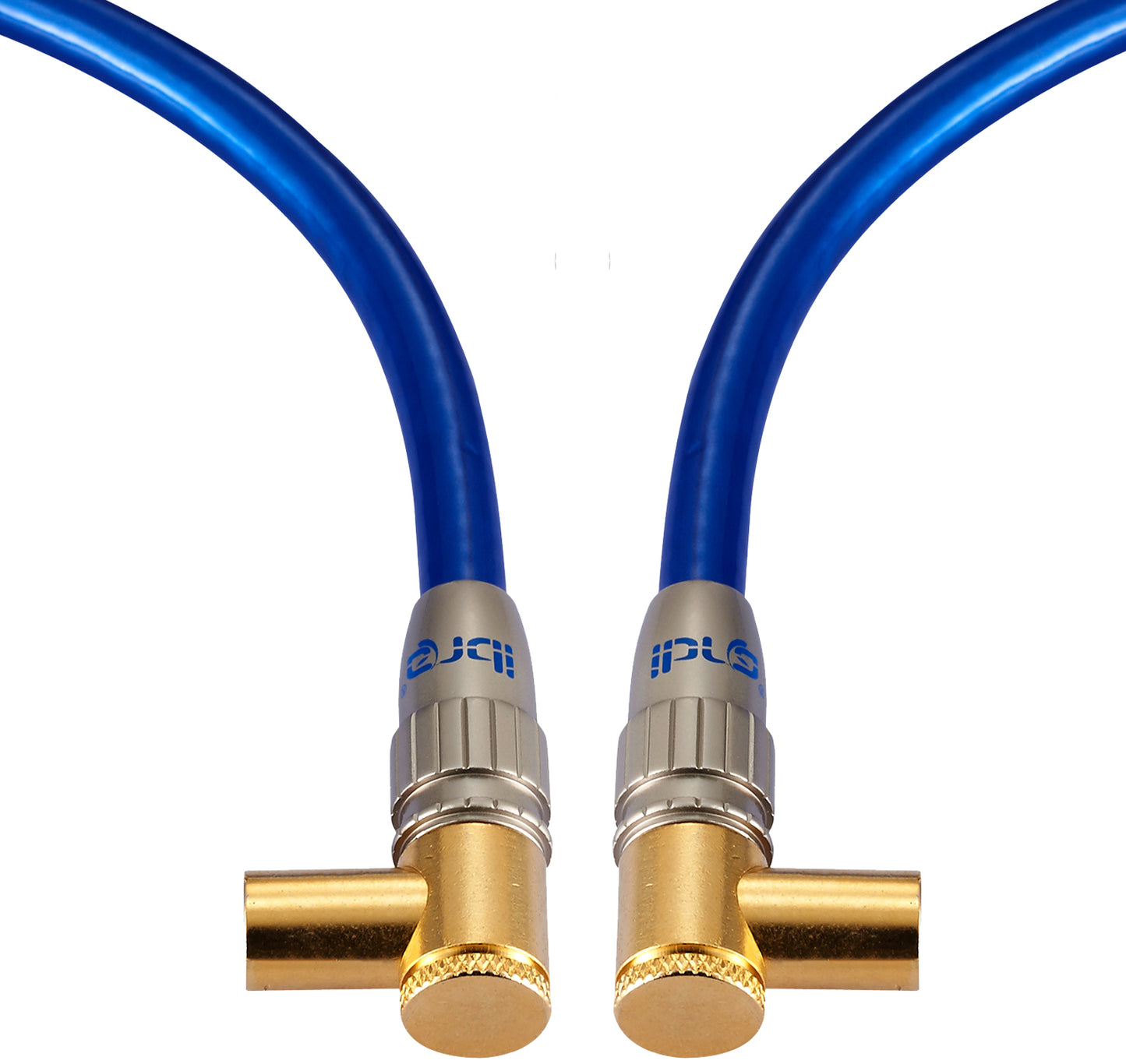 IBRA 0.5m HDTV Antenna Cable | TV Aerial Cable with 90 Degree Right Angled Connectors | Premium Freeview Coaxial Cable | 90° Angled Connectors: Coax Male to Male | For UHV/UHF/RF DVB-T1/T2