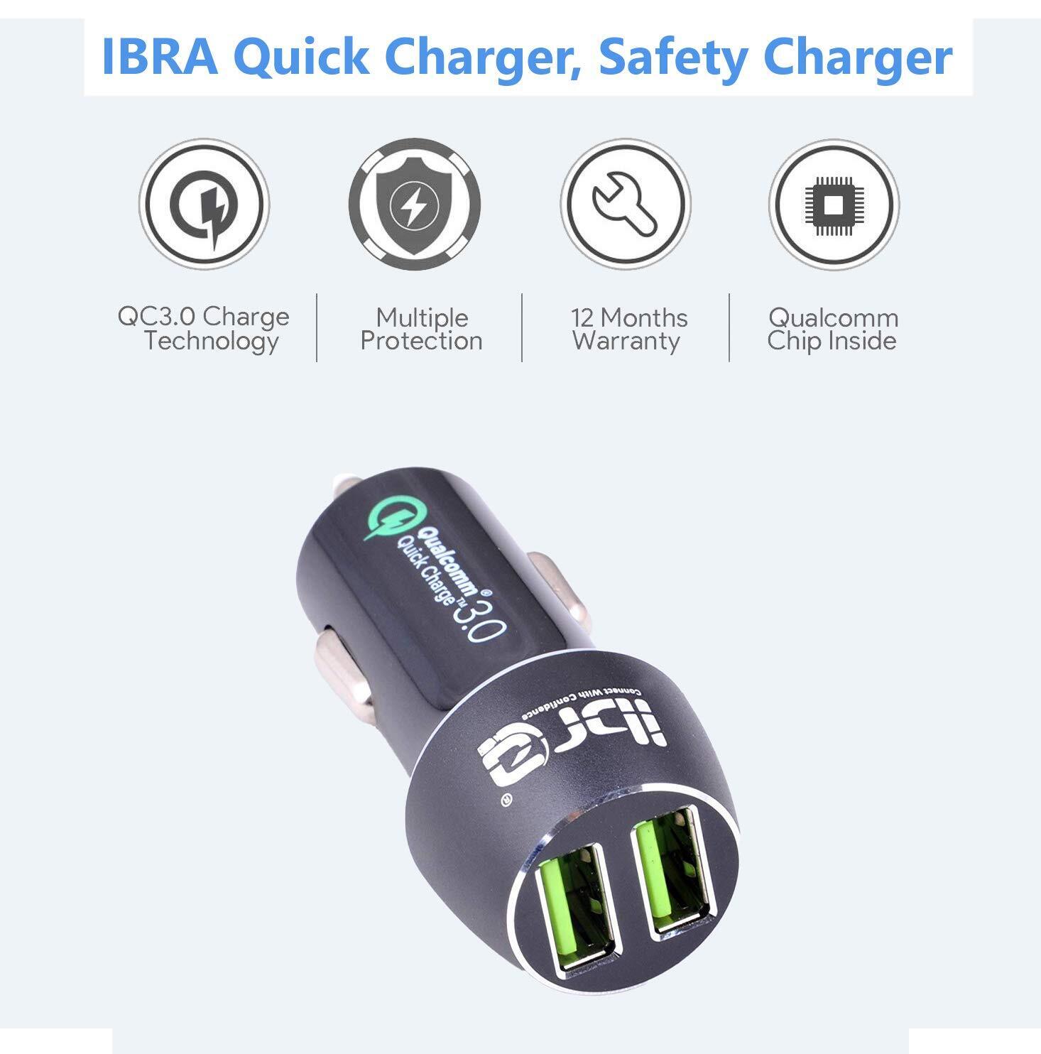 Fast Car Charger USB Cigarette Lighter Socket Dual Adapter For iPhone Samsung - 2 Port