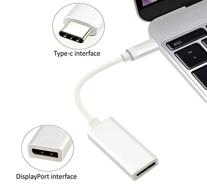 Type C to DisplayPort Adapter USB 3.1 USB C to DP Cable Adapter - 0.15M