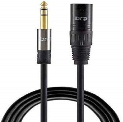 IBRA 2M Microphone Cable, 6.35mm 1/4 Inch TS to XLR Female Microphone Cable for Microphones,Powered Speakers,Sound Consoles and Other Pro Devices