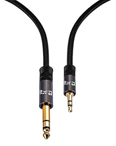 3.5mm to 6.35mm 1/4 inch Small to Big Mono Jack Audio Cable Plug Patch Lead Amp - 15M
