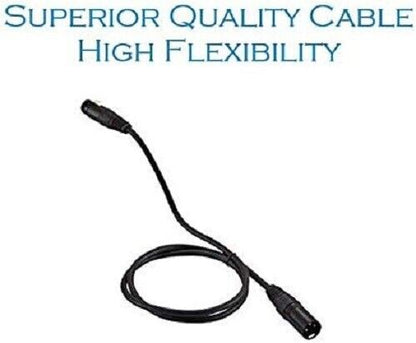 IBRA 1M XLR Male to Female Microphone Extension Cable for Microphones,mixer, patch bays,preamps,speaker systems, Amplifiers and other devices