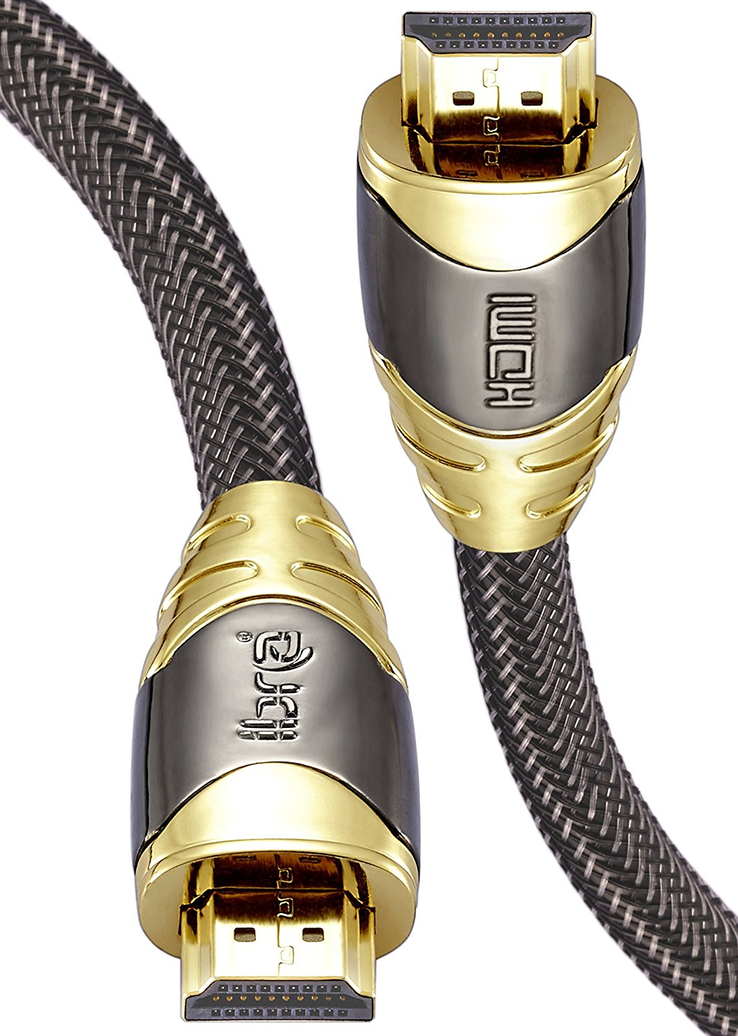 HDMI Cable 2M - HDMI 2.0 (4K@60Hz) Ready - 28AWG Braided Cord - 18Gbps -Gold Plated Connectors - Ethernet, Audio Return - Video 4K 2160p HD 1080p 3D Xbox PlayStation PS3 PS4 PC Apple TV – IBRA LUXURY