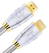 HDMI Cable 8M HDMI 2.0(4K@60Hz)-18Gbps+ -28AWG Advanced Braided Cord-Gold Plated Connectors-Ethernet,Audio Return Video 4K2160p HD1080p3D XboxPlayStation PS3 PS4 AppleTV-IBRA Advance(Updated Version)