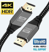 4K HDMI Cable 8M - Ultra High-Speed Lead 18Gbps HDMI 2.0b Cord 4K@60Hz - IBRA Flex Series