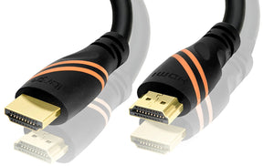 HDMI Cable IBRA HDMI Lead - 2M 4K@60hz HDMI 2.0 Cable Ultra High Speed 18Gbps Support Ethernet, Audio Return Channel, Video 4K UHD 2160p, HD 1080p, 3D, Xbox, PS3, PS4, PC, Samsung TV, Apple TV -Black